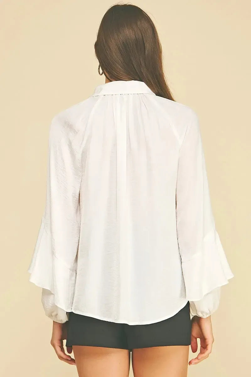 Off White Top - Off White-Hand In Pocket