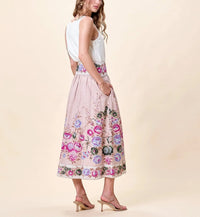 Cleobella Doreen Midi Skirt- Silva Print-Hand In Pocket