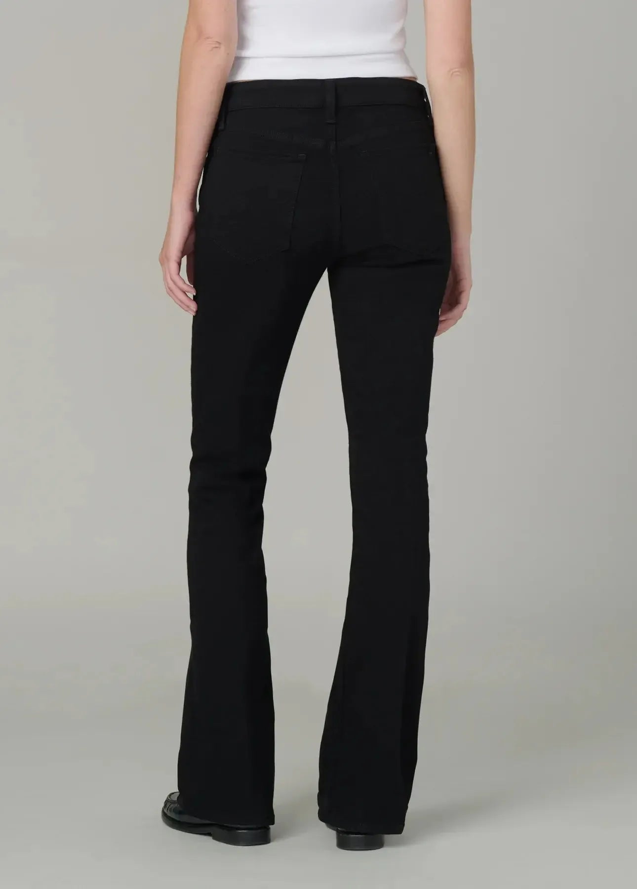 Joe's Jeans The Provocateur Petite Bootcut- Black-Hand In Pocket
