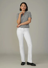 Joe's Jeans The Provocateur Petite Bootcut- White-Hand In Pocket