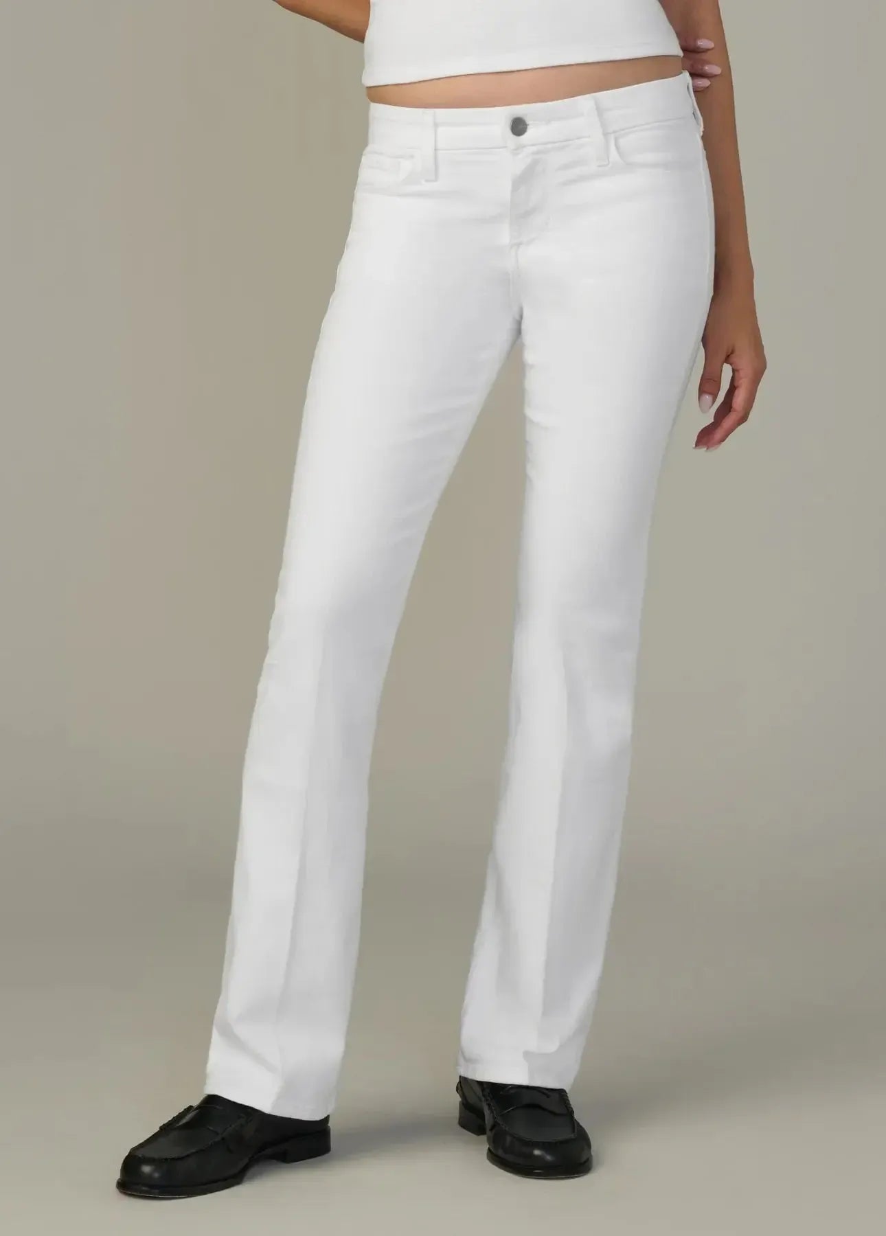 Joe's Jeans The Provocateur Petite Bootcut- White-Hand In Pocket