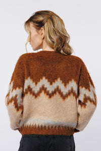 Ciebon Berget PO Sweater - Brown Multi