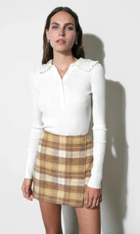Greylin Rowan Wrap Mini Skirt - Lemon-Hand In Pocket
