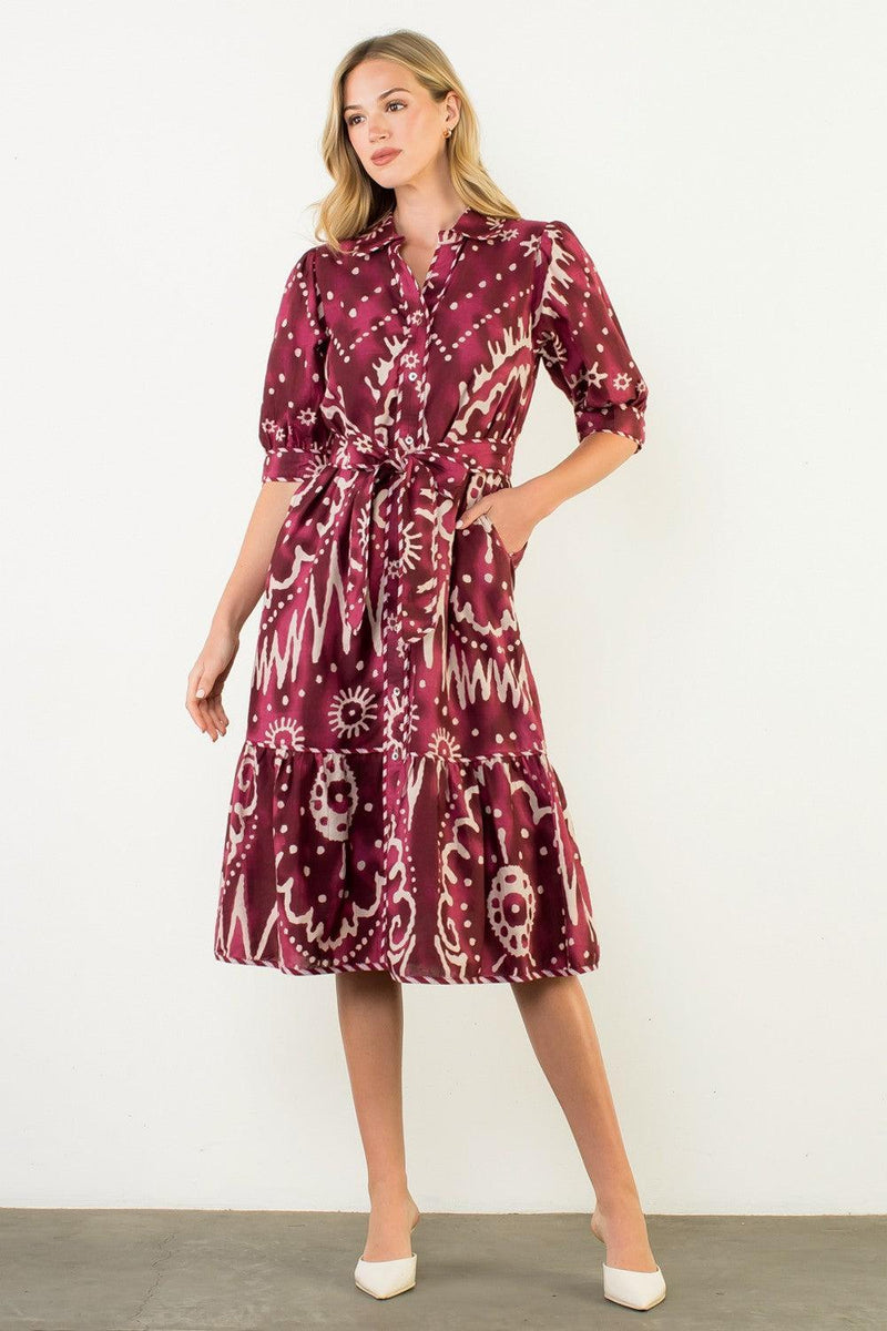 THML Georgia Midi Dress- PL-Hand In Pocket