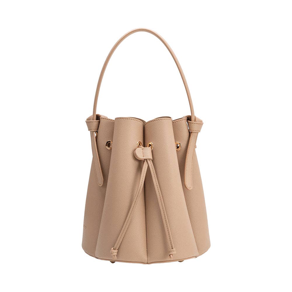 Laguna Nude Recycled Vegan Leather Top Handle Bag-Hand In Pocket
