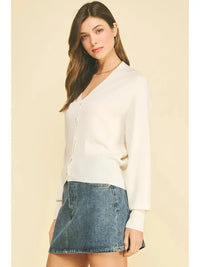 Angela Sweater- Off White-Hand In Pocket