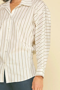 Sienna Top - Khaki Multi