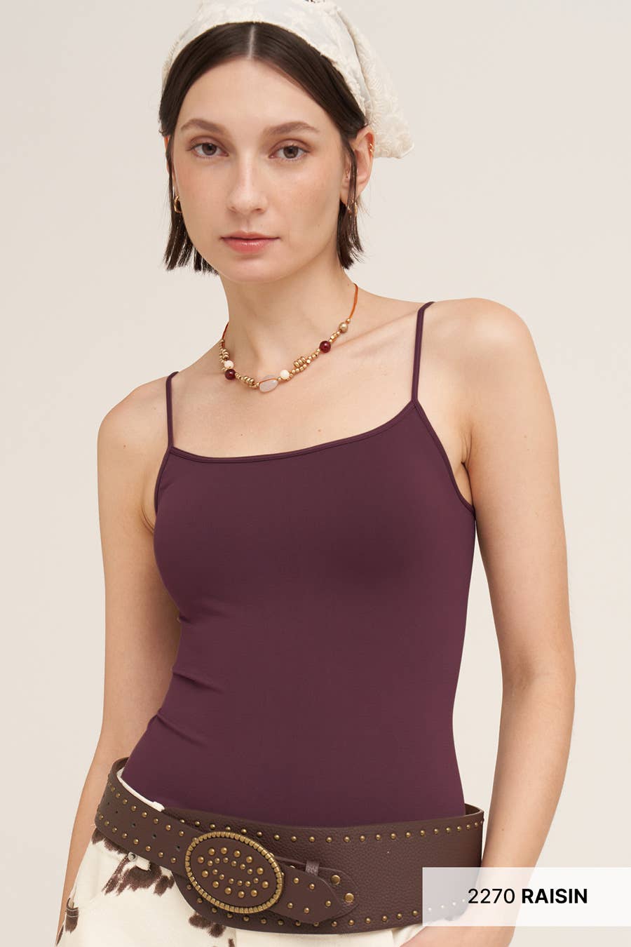 Short Length Camisole - Raisin-Hand In Pocket