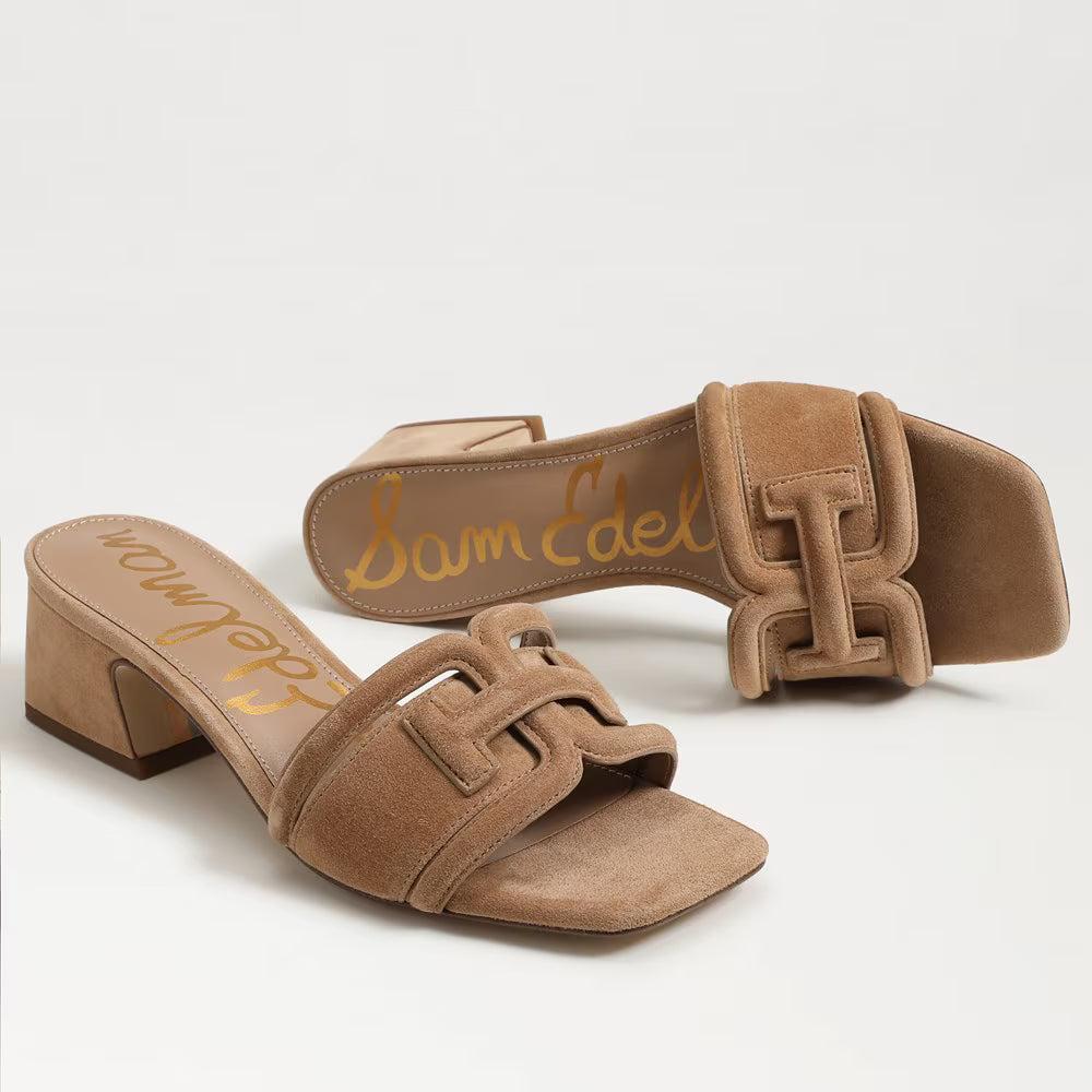 Sam Edelman Waylon Block Heel- Cyprus Tan-Hand In Pocket