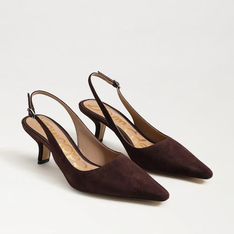 Sam Edelman Bianka Slingback Pump - Cafe Noir-Hand In Pocket