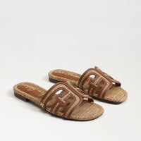 Sam Edelman Bay Raffia Sandal - Tawny/Tan-Hand In Pocket