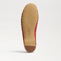 Sam Edelman Shira Woven Ballet Flat - Red Leather-Hand In Pocket
