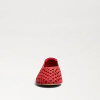 Sam Edelman Shira Woven Ballet Flat - Red Leather-Hand In Pocket