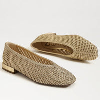 Sam Edelman Kasey Knit Weave Flat - Amber Gold