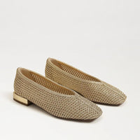 Sam Edelman Kasey Knit Weave Flat - Amber Gold