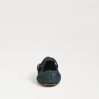 Sam Edelman Michaela Knit Mary Jane Flat- Metallic Navy-Hand In Pocket