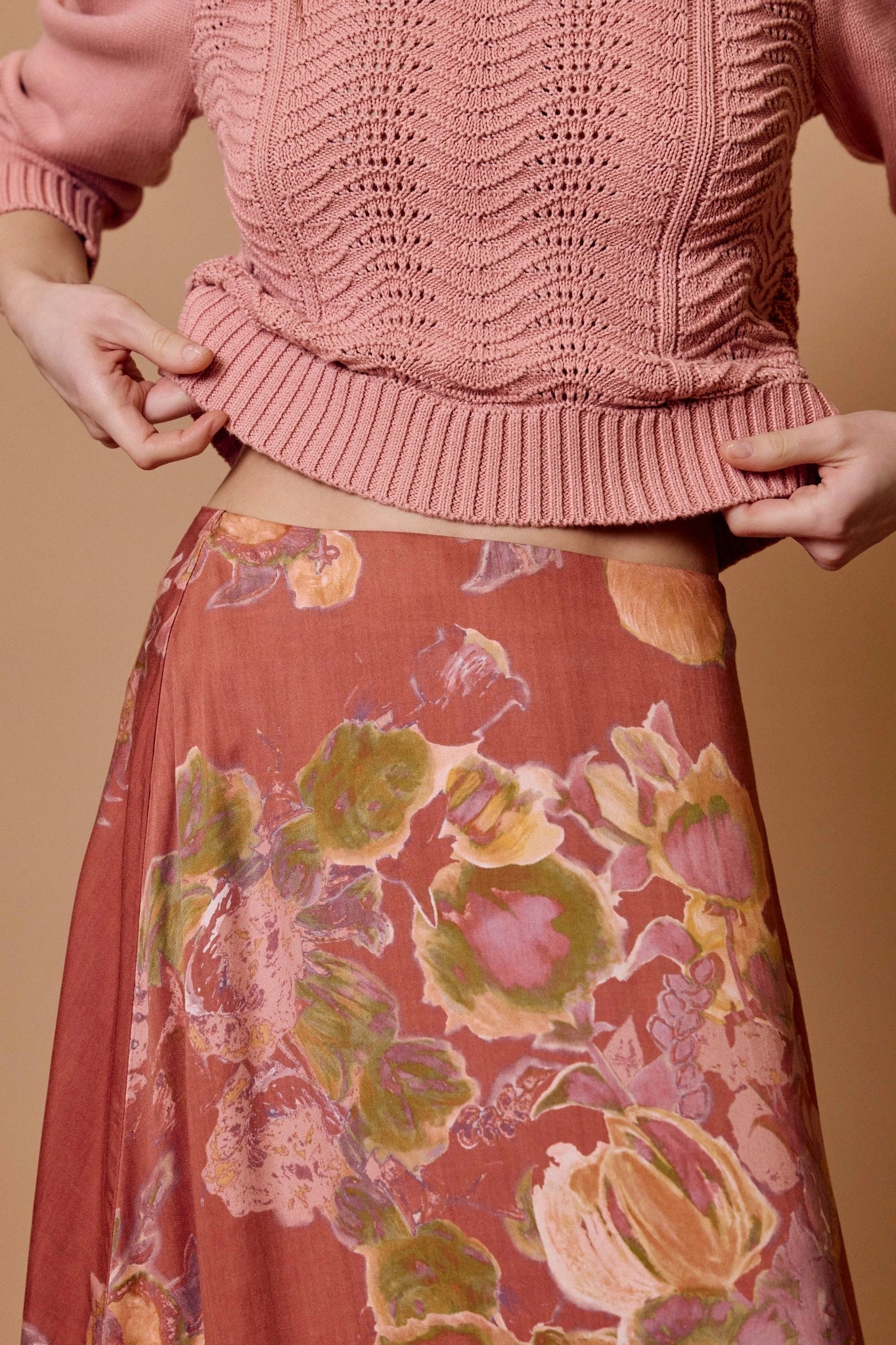 Cleobella Ellis Maxi Skirt - Sylvaine Print-Hand In Pocket