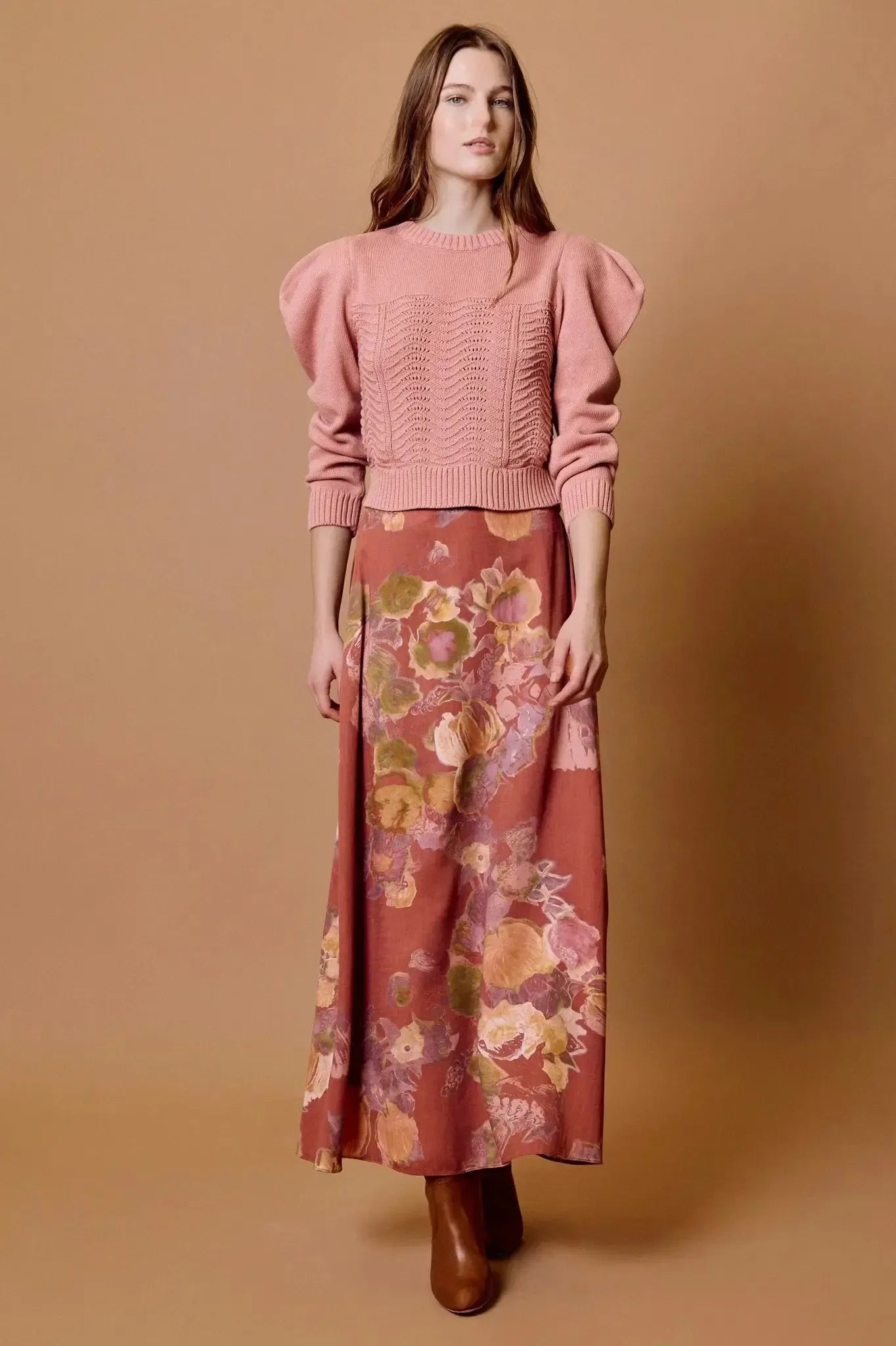 Cleobella Ellis Maxi Skirt - Sylvaine Print-Hand In Pocket