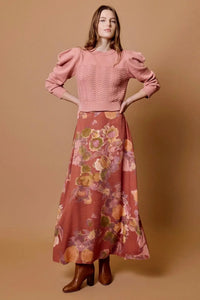 Cleobella Ellis Maxi Skirt - Sylvaine Print-Hand In Pocket