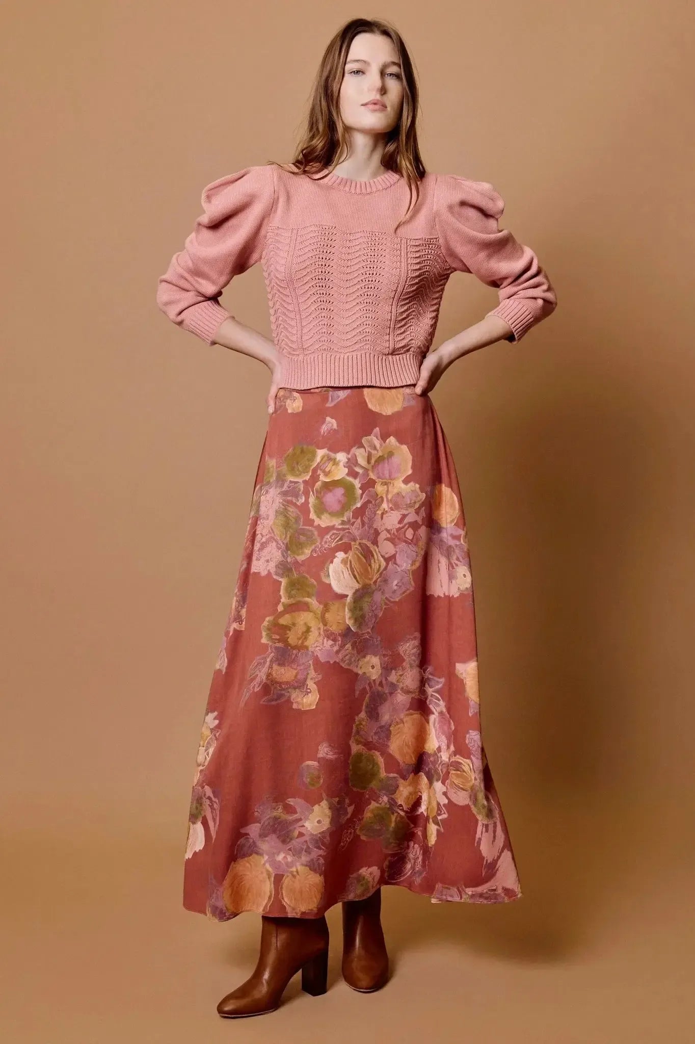 Cleobella Ellis Maxi Skirt - Sylvaine Print-Hand In Pocket