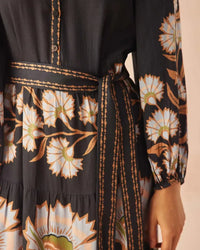 Omika Emery Maxi Dress - Mattia Obsidian-Hand In Pocket