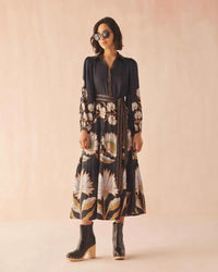 Omika Emery Maxi Dress - Mattia Obsidian-Hand In Pocket