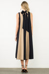 THML Melody Colorblock Halter Dress - BK-Hand In Pocket