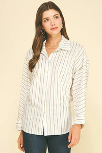 Sienna Top - Khaki Multi