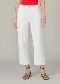 Joe’s Jeans The Wilder Relaxed Barrel- White-Hand In Pocket