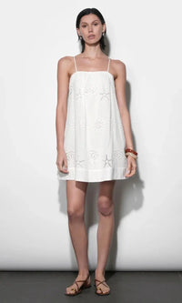 Greylin Daisy Mini Dress - White-Hand In Pocket