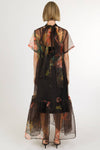 Caroleena Dress- Coffee blooms-Hand In Pocket