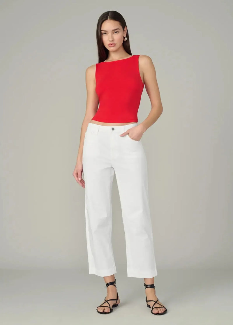 Joe’s Jeans The Wilder Relaxed Barrel- White-Hand In Pocket