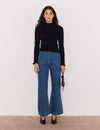 MINKPINK Kenni Pointelle Knit - Black-Hand In Pocket