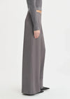 Favorite Daughter Effortless Wide Leg Pant-Grey Shadow-Hand In Pocket