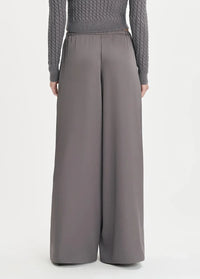 Favorite Daughter Effortless Wide Leg Pant-Grey Shadow-Hand In Pocket