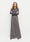 Favorite Daughter Effortless Wide Leg Pant-Grey Shadow-Hand In Pocket