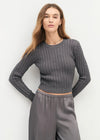 The Feel Good Sweater-Grey Shadow-Hand In Pocket