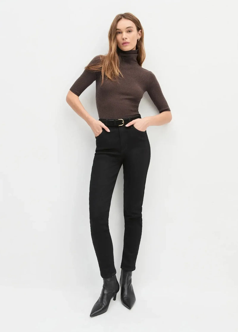 Favorite Daughter The Amelia Top - Coffee-Hand In Pocket