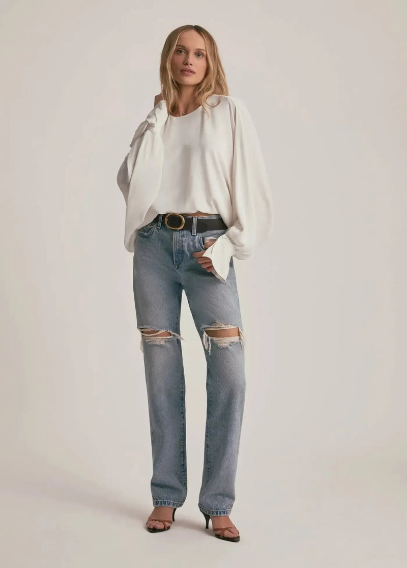Favorite Daughter Making Me Blush Top - Ivory-Hand In Pocket
