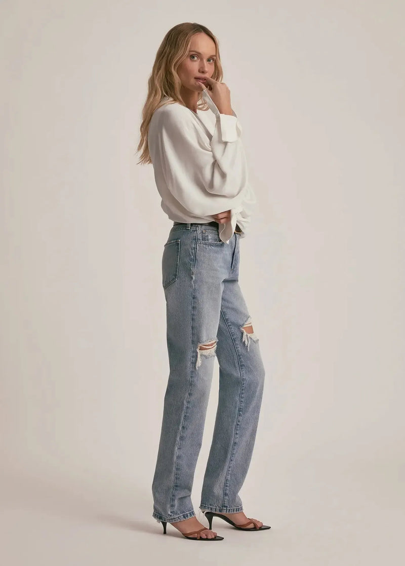 Favorite Daughter Making Me Blush Top - Ivory-Hand In Pocket