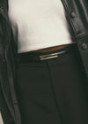 Favorite Daughter The Lady Belt - Black/Nickel-Hand In Pocket