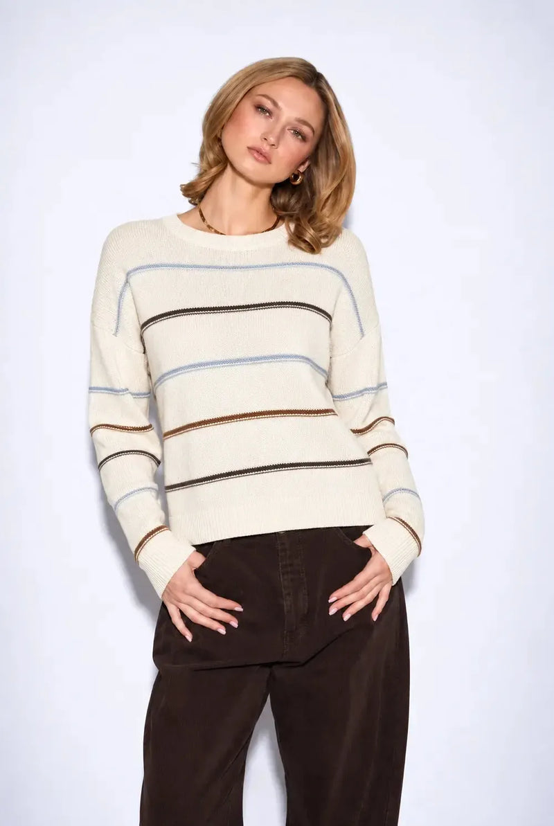 John & Jenn Sherry Pullover - Harvest Stripe-Hand In Pocket