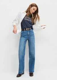 Favorite Daughter The Skinny Jean Belt - Brown/Antique-Hand In Pocket