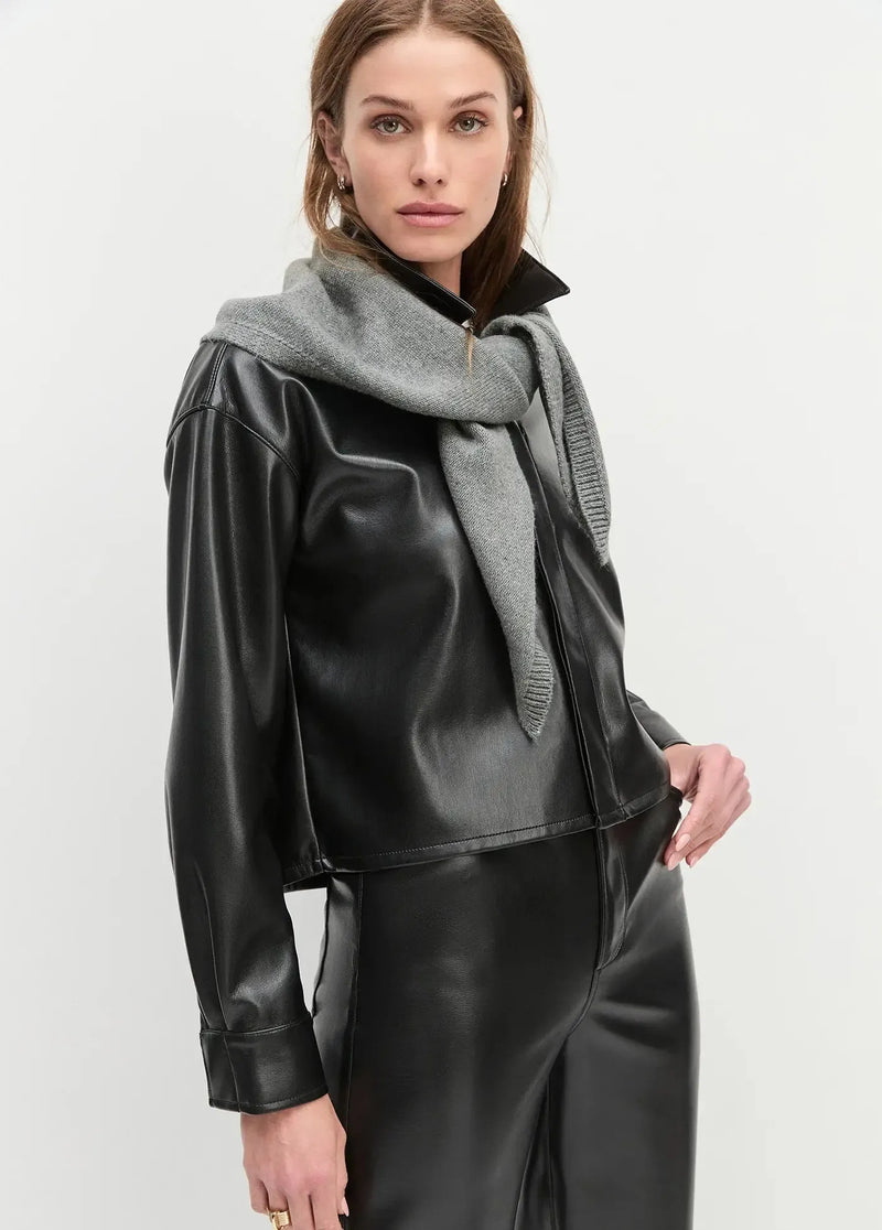 Favorite Daughter Triangle Scarf- Grey-Hand In Pocket