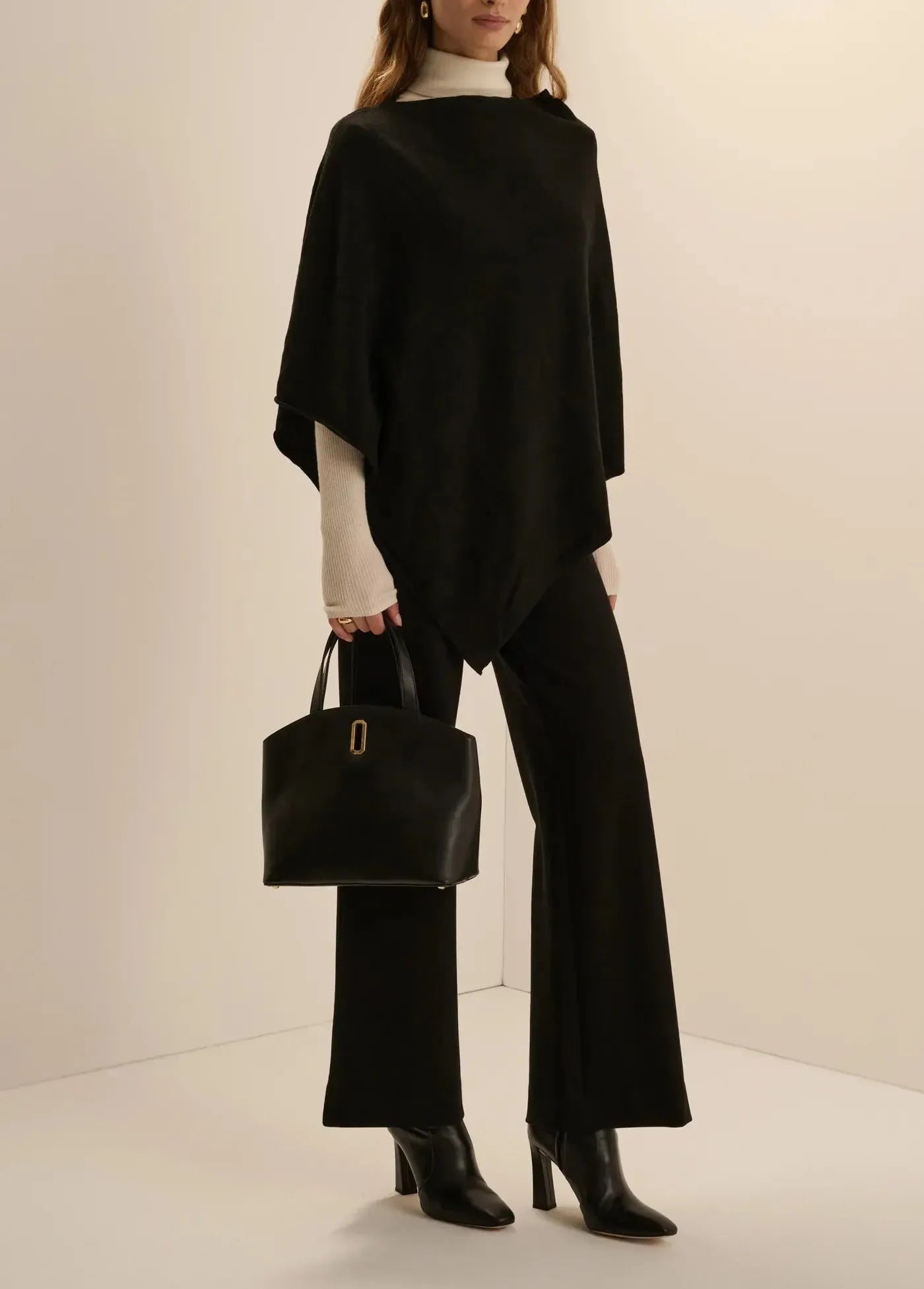 Favorite Daughter The Everyday Poncho - Black-Hand In Pocket