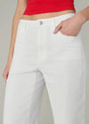 Joe’s Jeans The Wilder Relaxed Barrel- White-Hand In Pocket
