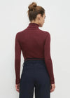 Favorite Daughter The Amelia L/S Top- Vino-Hand In Pocket