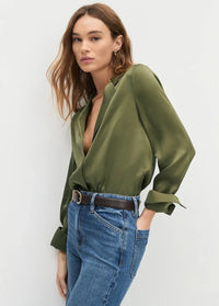 Favorite Daughter The Lily Top - Smoketree-Hand In Pocket