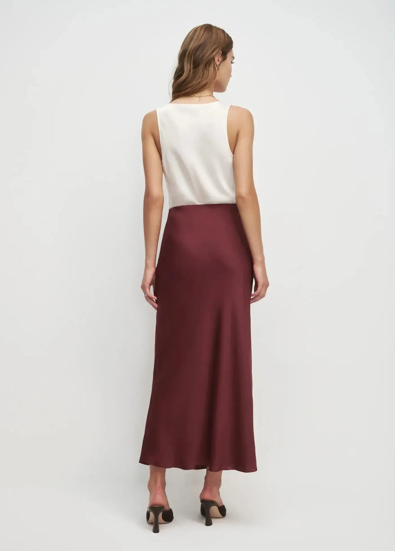 Favorite Daughter The Favorite Skirt- Vino-Hand In Pocket