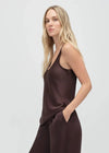 Favorite Daughter The Clean Cut Tank - Espresso-Hand In Pocket